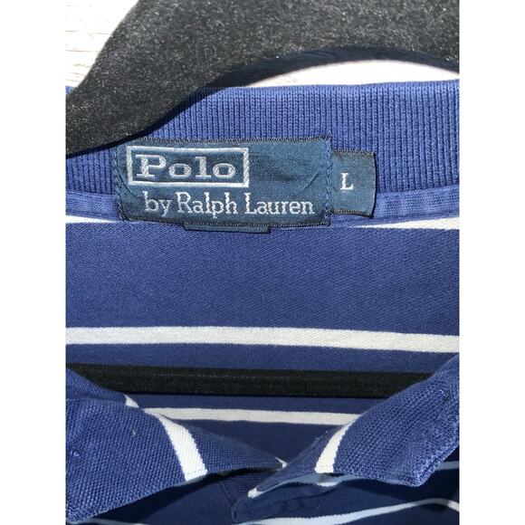 Ralph Lauren Polo - Blue and White - Size Large - Picture 2 of 4